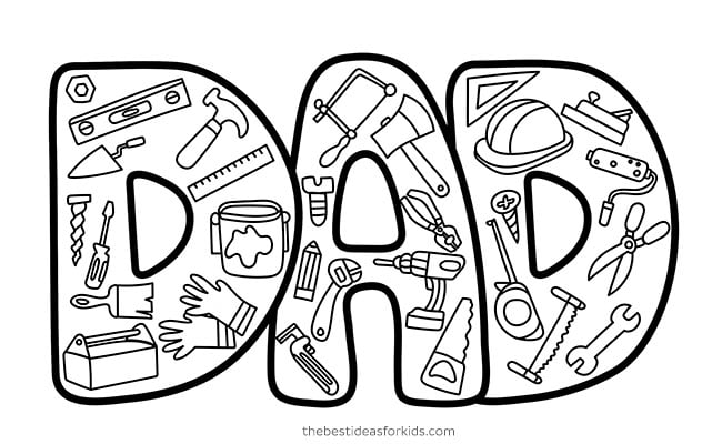 Dad Tools Doodle Card