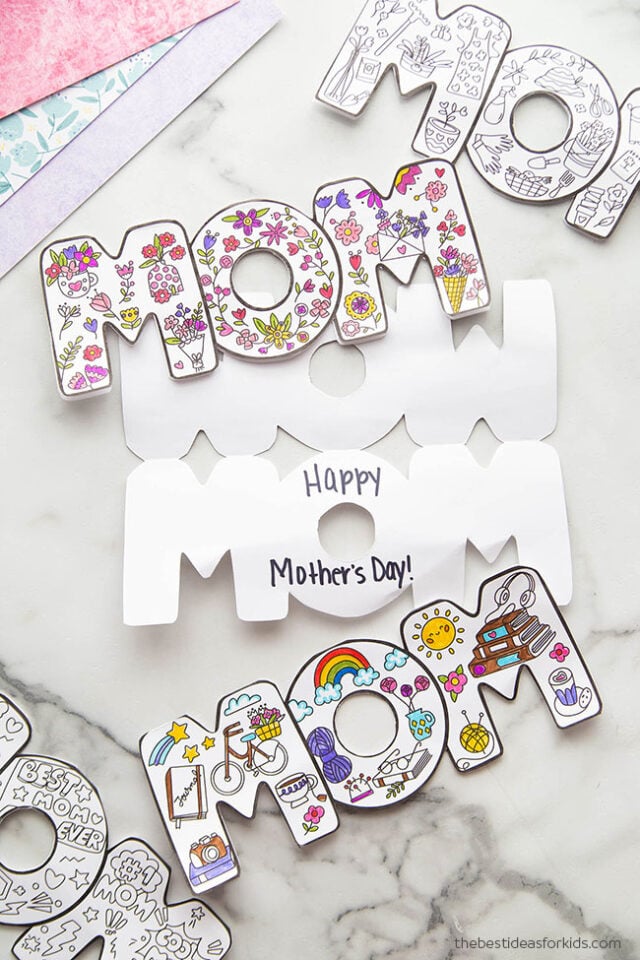 Mother's Day Coloring Cards Free Printables