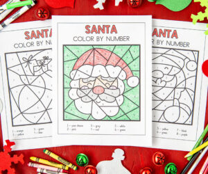 Santa Color by Number